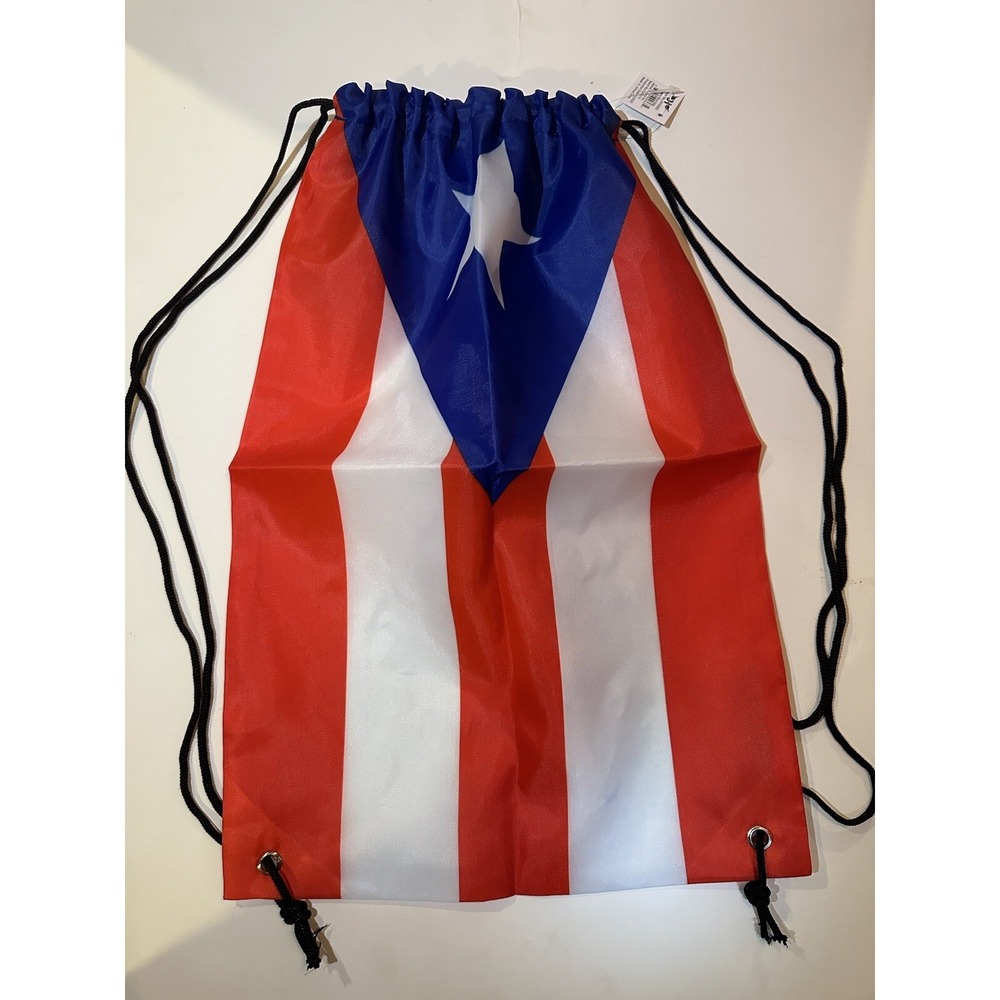 Puerto Rico Flag BackPack Drawstring
